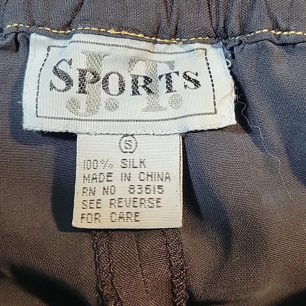 J.T. SPORTS Silk Button Up Black Long Skirt Size Small‎ - Picture 9 of 9